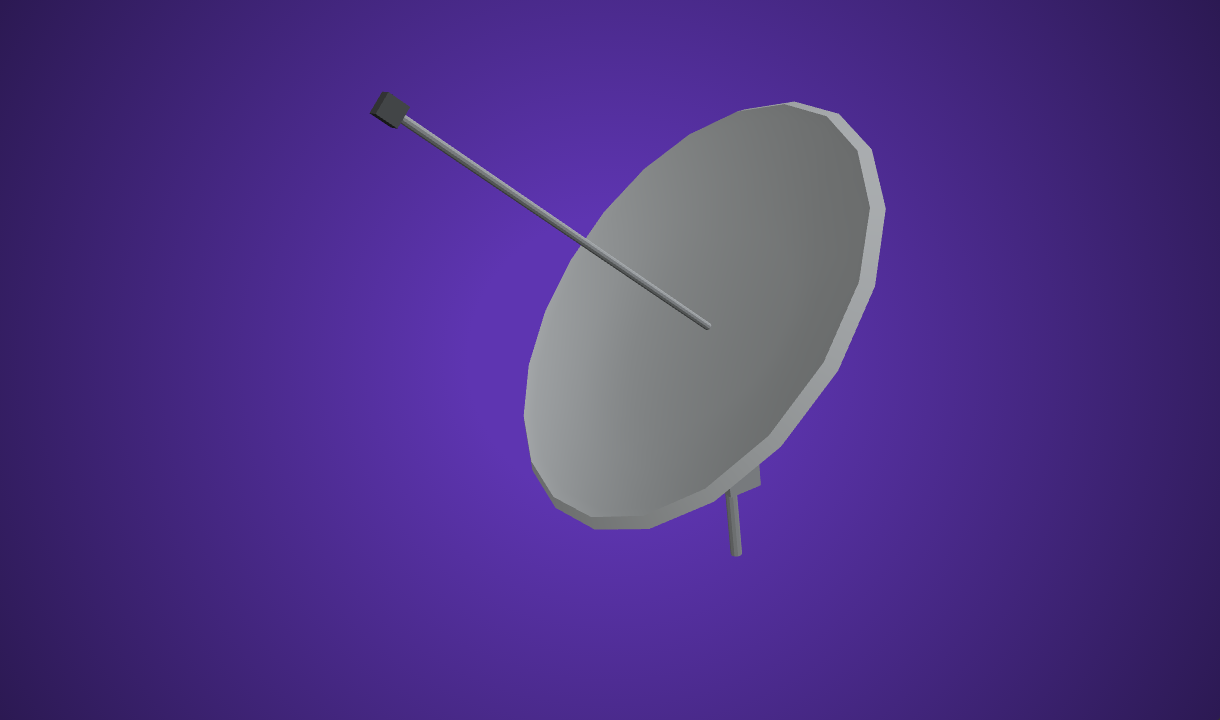 Antenna Free 3D Model By Quaternius Poly Pizza