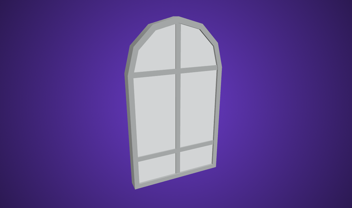 Window Round - Free 3D Model By Quaternius - Poly Pizza