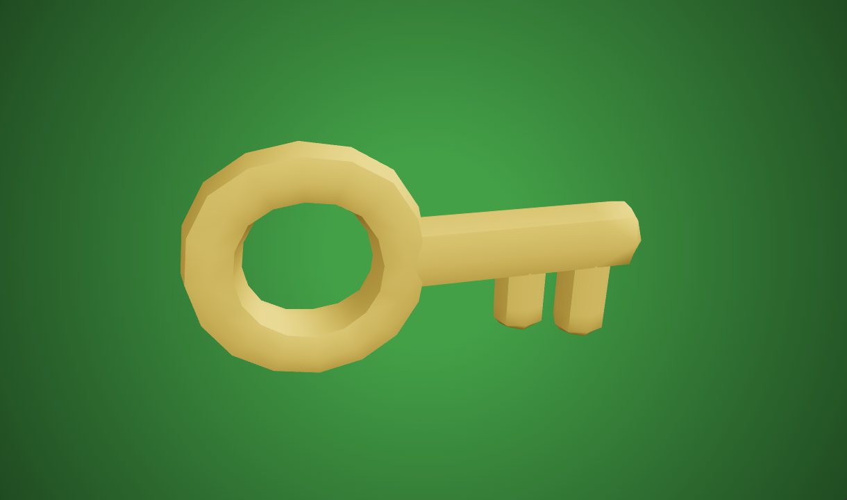 Key - Free 3D Model By Quaternius - Poly Pizza