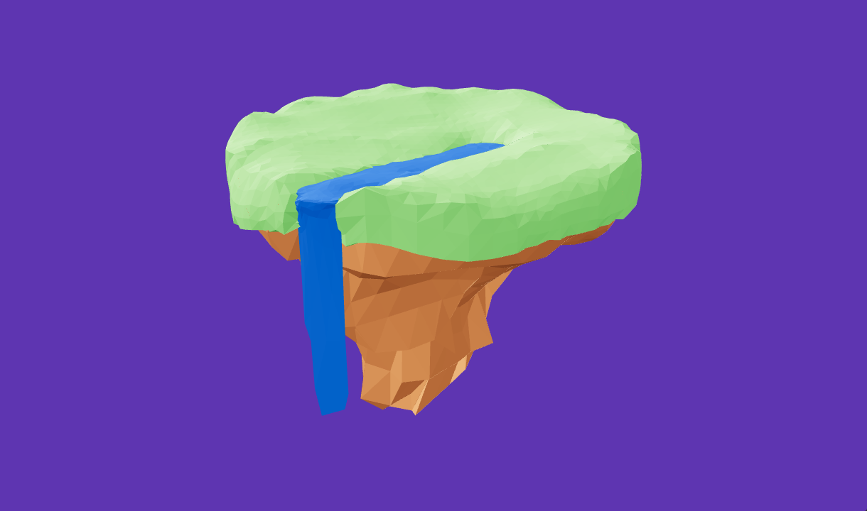 Floating Island - Free 3D Model By AroniaStudios - Poly Pizza