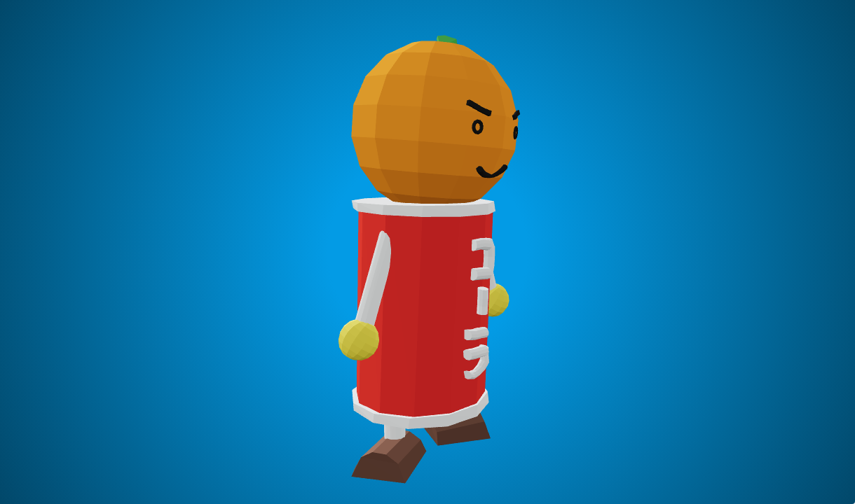 みかんくん - Free 3D Model By sugamo - Poly Pizza