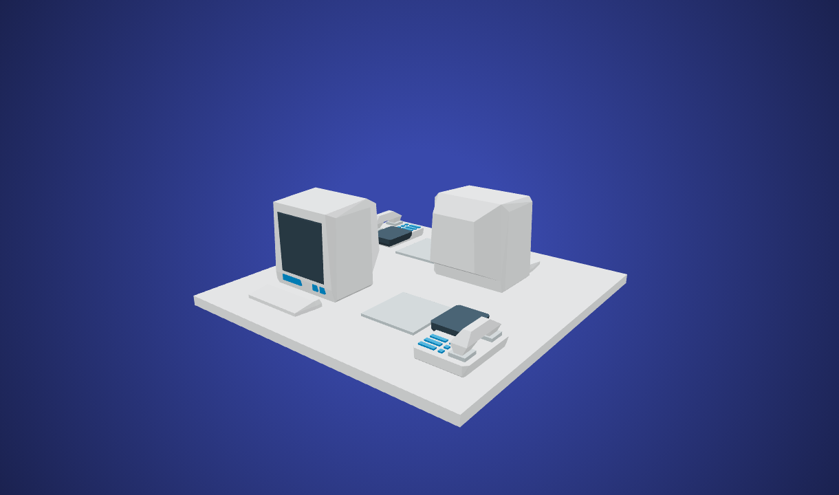 Retro Systems - Free 3D Model By Yogoshimo 2.0 - Poly Pizza