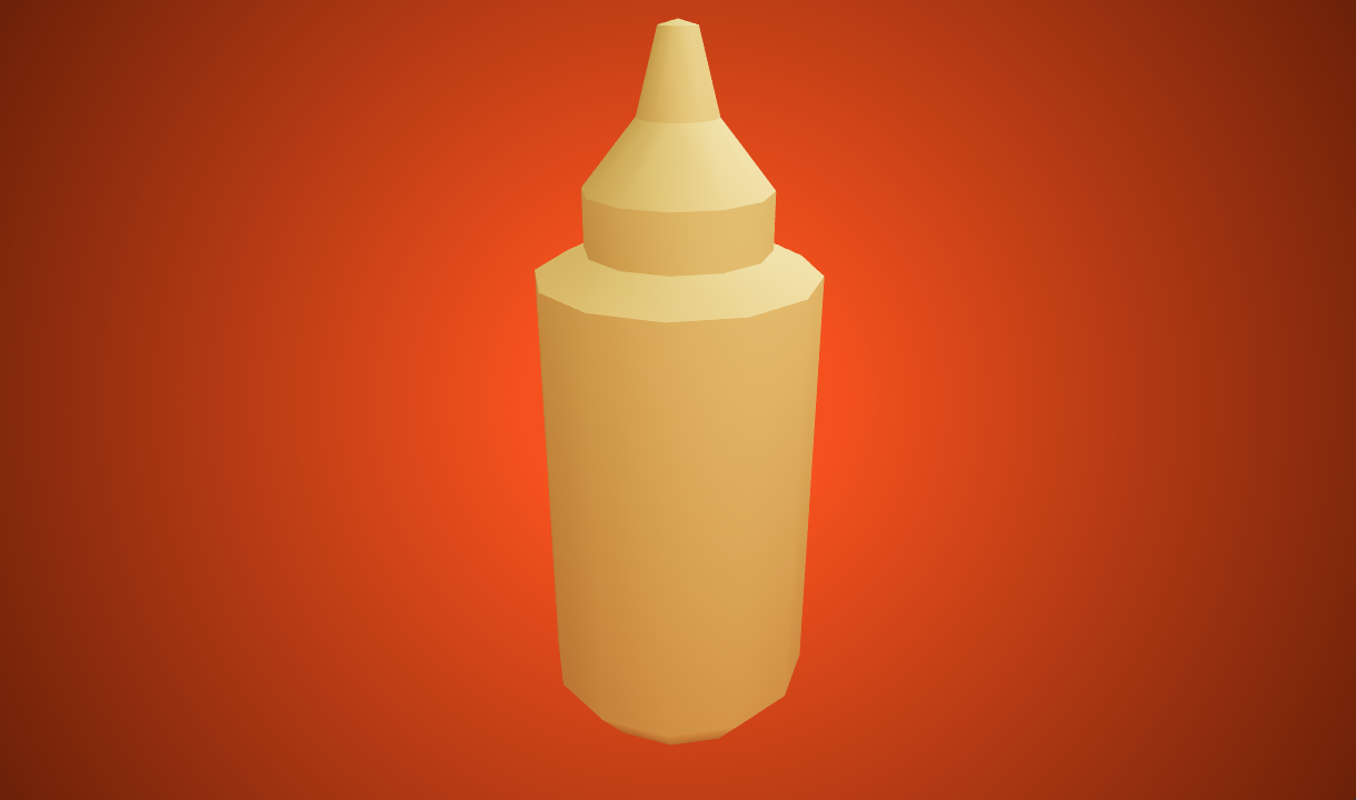 Mustard Bottle - Free 3D Model By Kay Lousberg - Poly Pizza