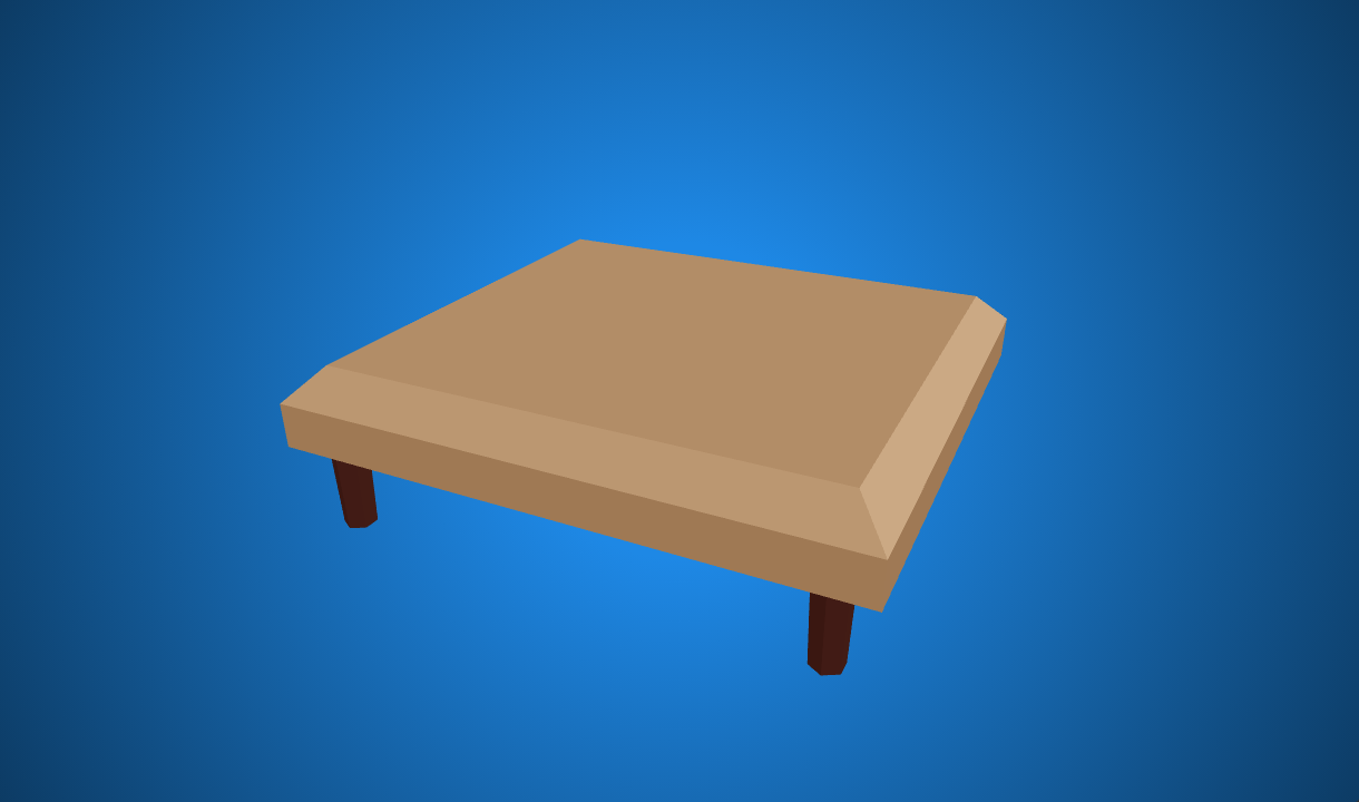 Ottoman Coffe Table Free Model By Zsky Poly Pizza