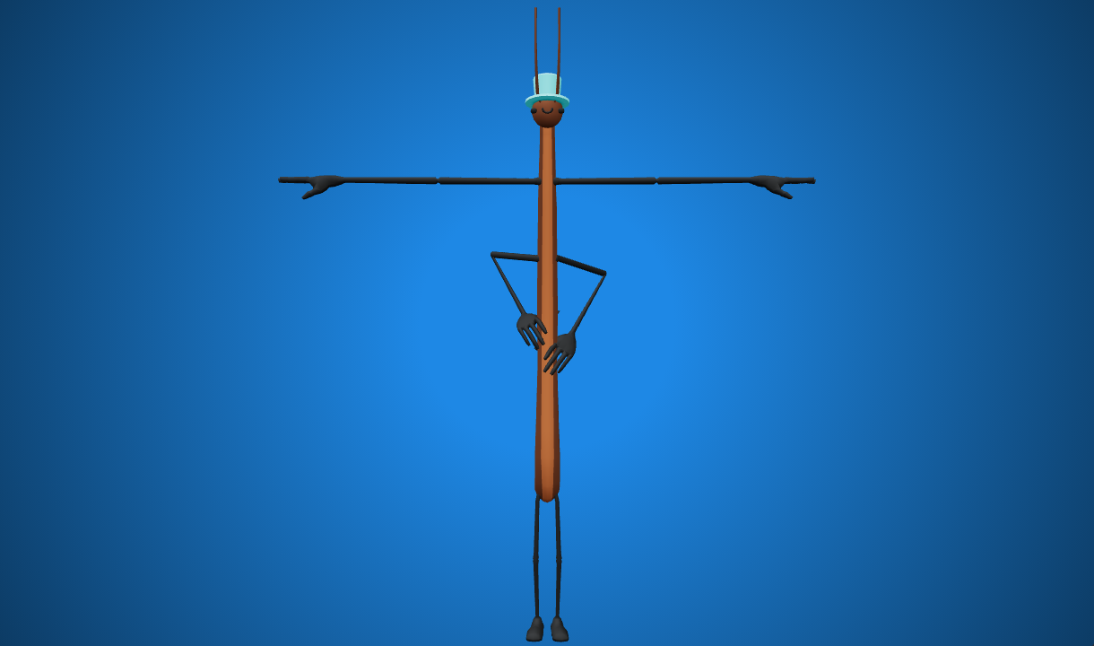 Stick Bug Rd Model Sr Stickbug - Free 3D Model By Polygonal Mind - Poly Pizza
