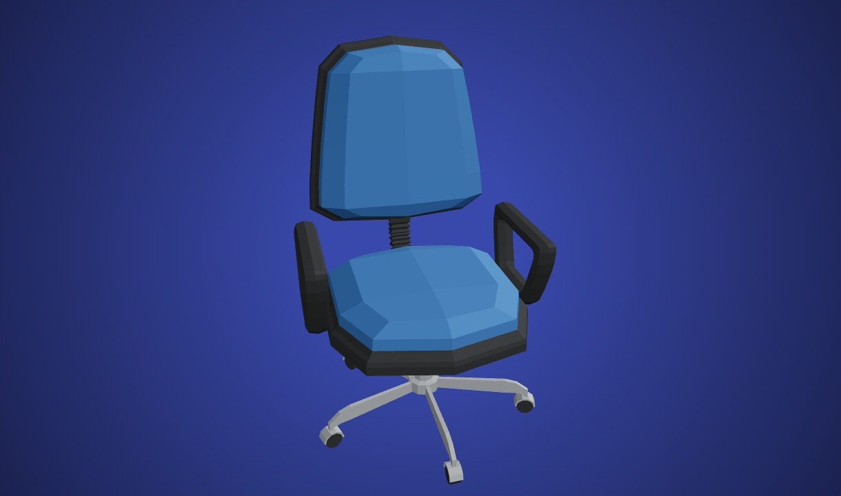 Office Chair Free 3D Model By Quaternius Poly Pizza