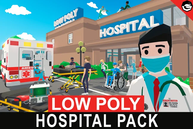 Low Poly Hospital Pack