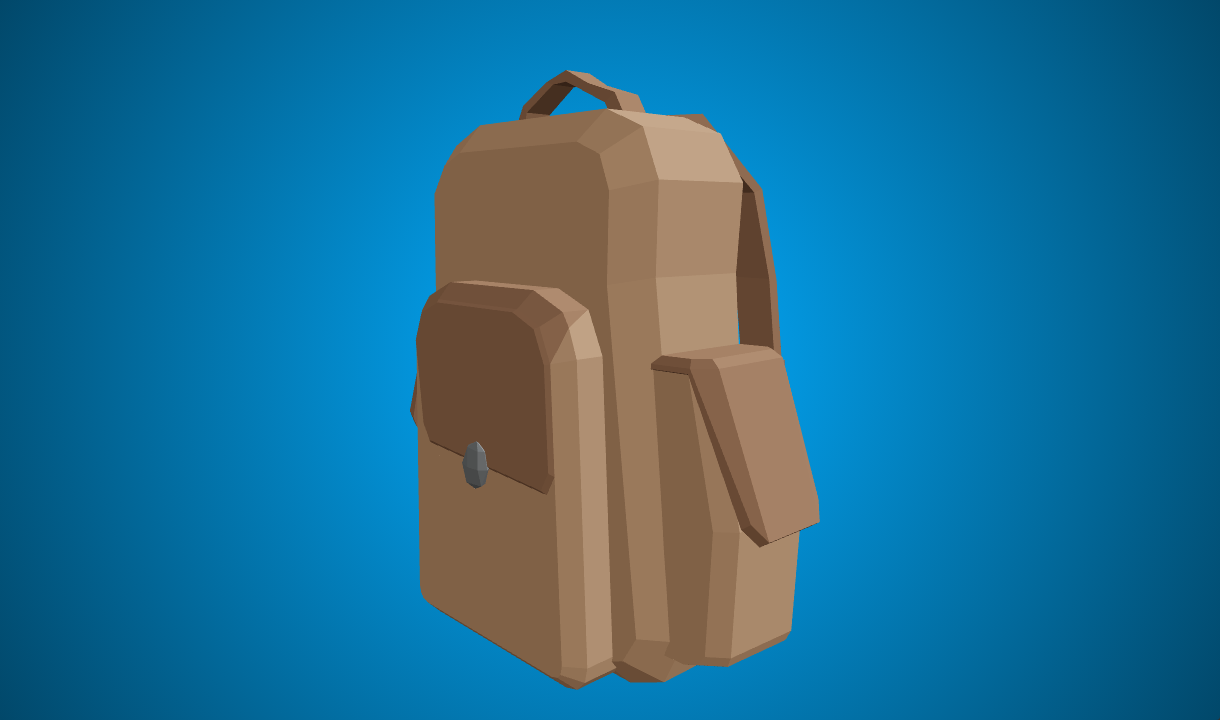 Backpack Inventory Poly Backpack - Free 3D Model By J-Toastie - Poly Pizza