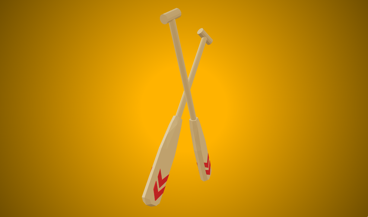 Oars Cad Oars - Free 3D Model By Jarlan Perez - Poly Pizza