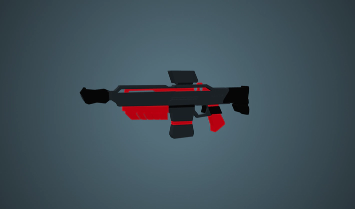 Low-Poly Sci-fi Rifle