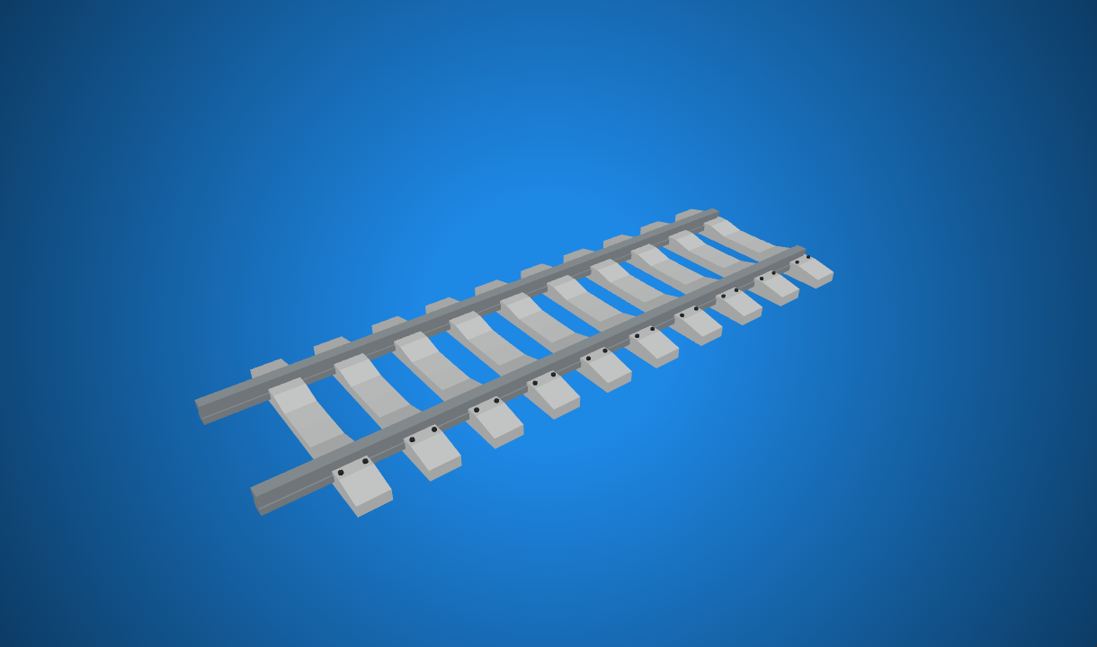 3dp Rails Rails - Free 3D Model By dook - Poly Pizza