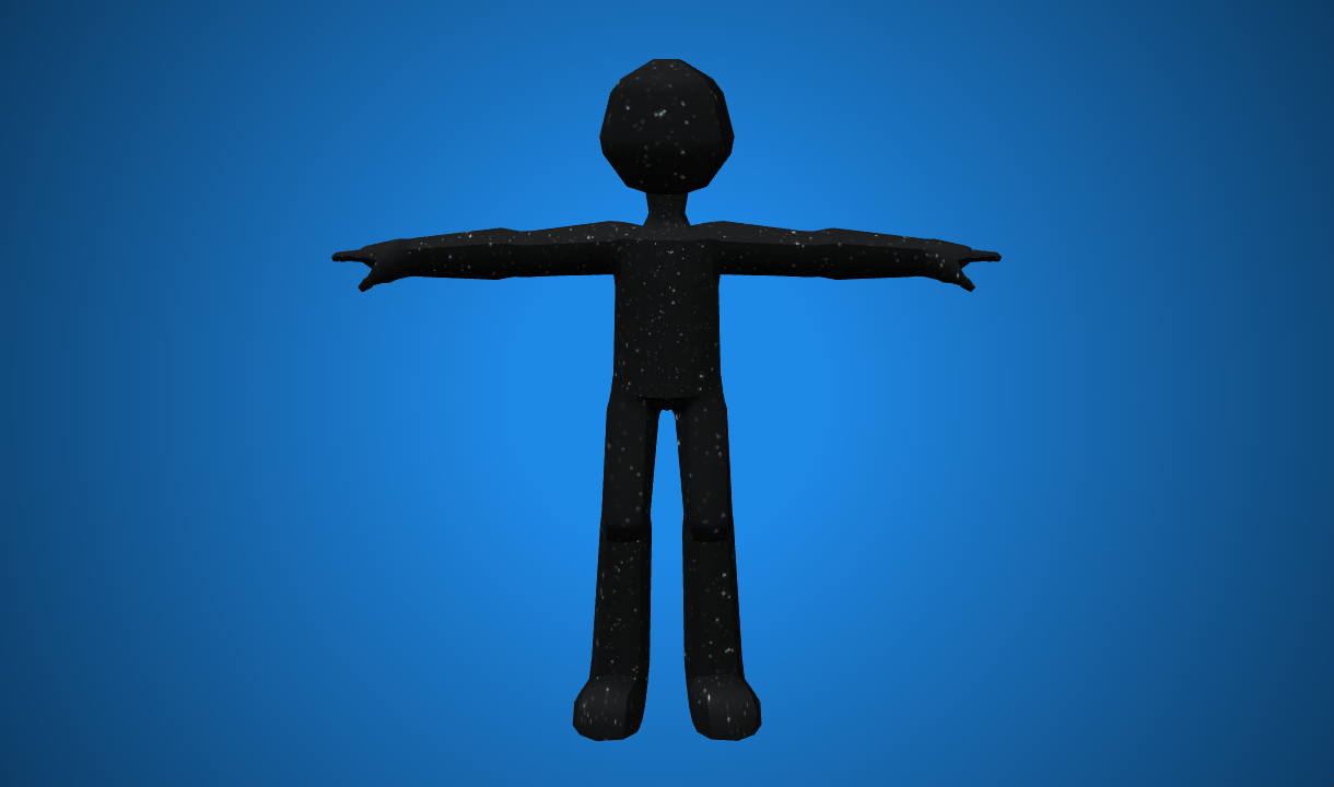 Cosmic Person - Free 3D Model By Polygonal Mind - Poly Pizza