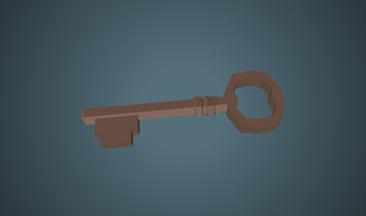 Key - Free 3D Model By Quaternius - Poly Pizza