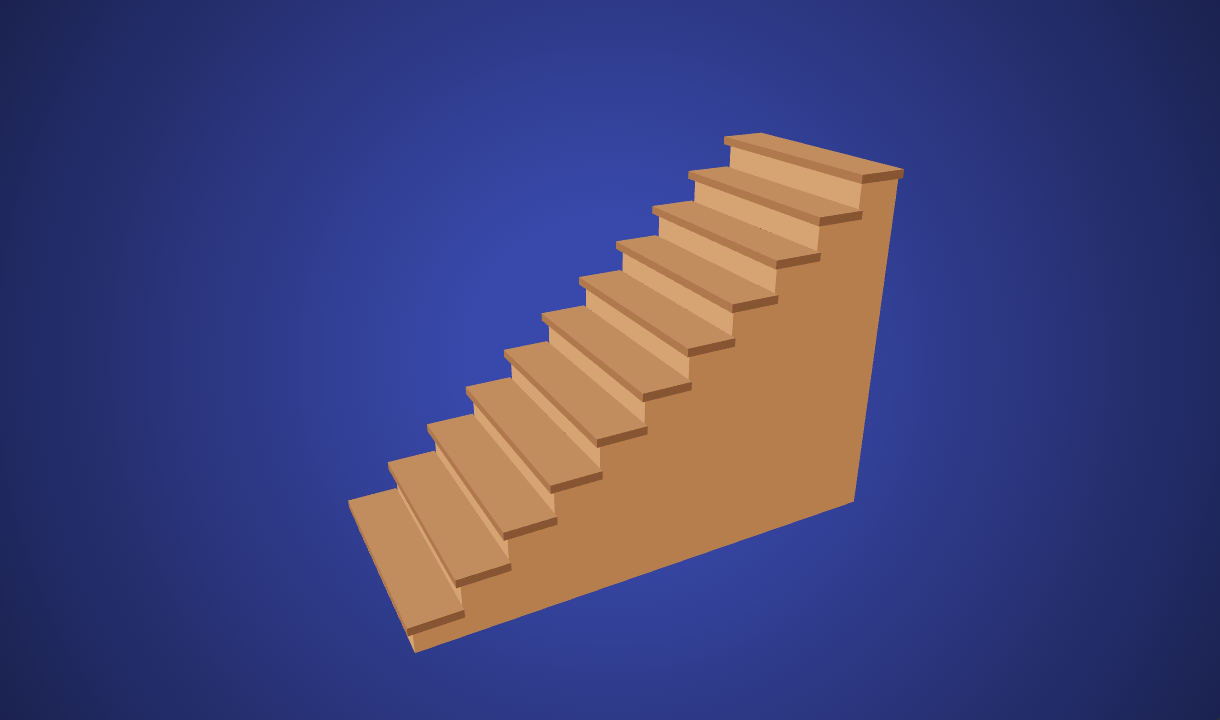 Stairs - Free 3D Model By Kenney - Poly Pizza