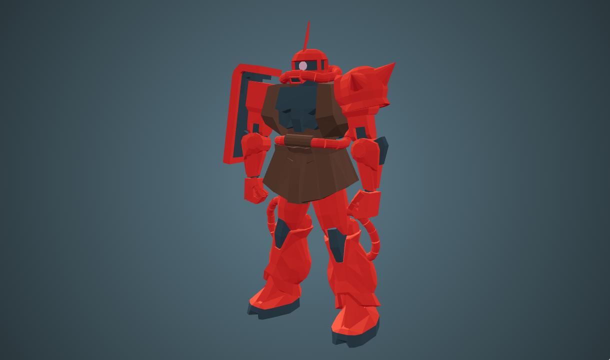 MS Gundam MS-06S Char's Zaku 2 - Free 3D Model By Tipatat Chennavasin ...